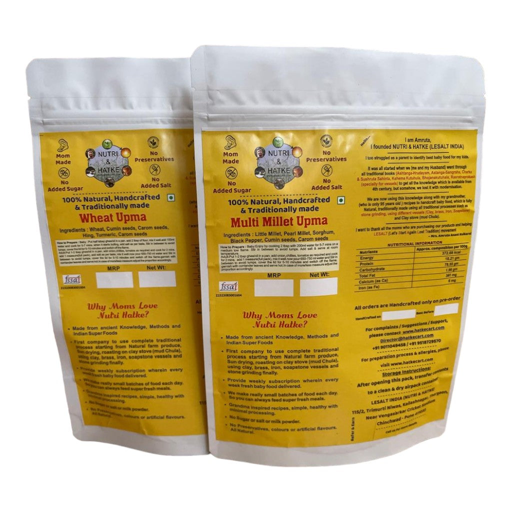 Trial Pack- Wheat Upma and Multi millet upma