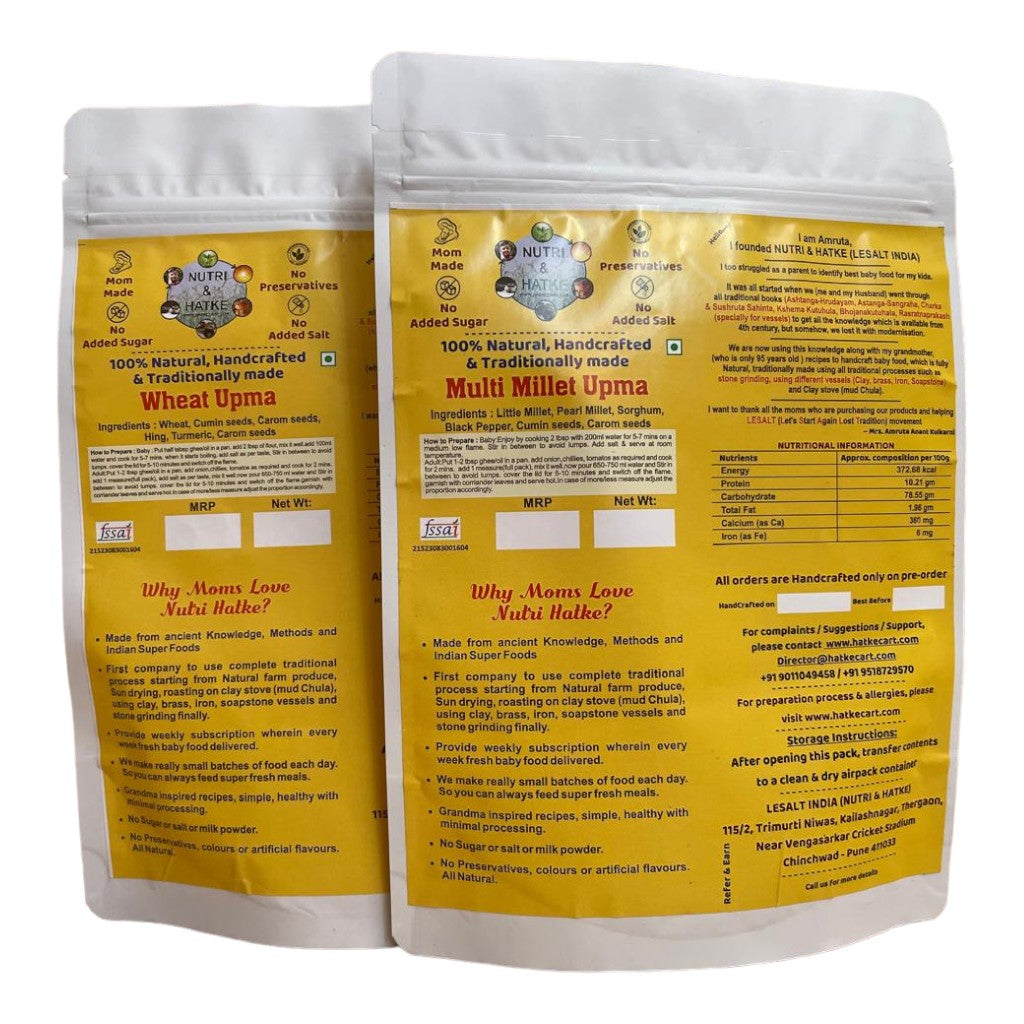 Trial Pack- Wheat Upma and Multi millet upma